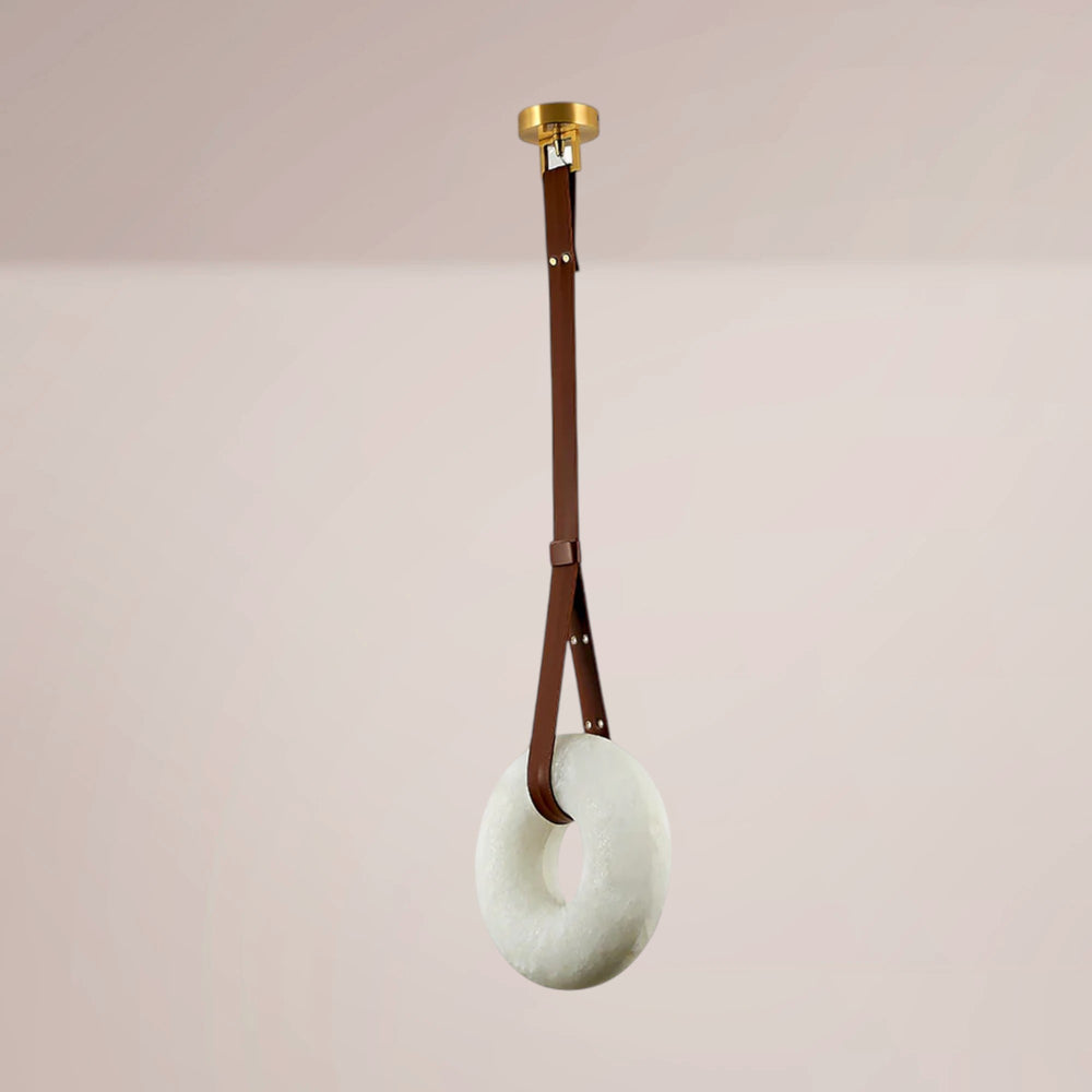 Torven Loop Ring Alabaster Pendant