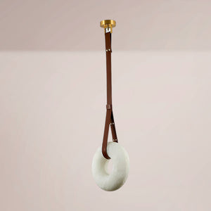 Torven Loop Ring Alabaster Pendant