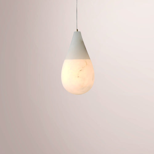 Auras Alabaster Water-Drop Pendant