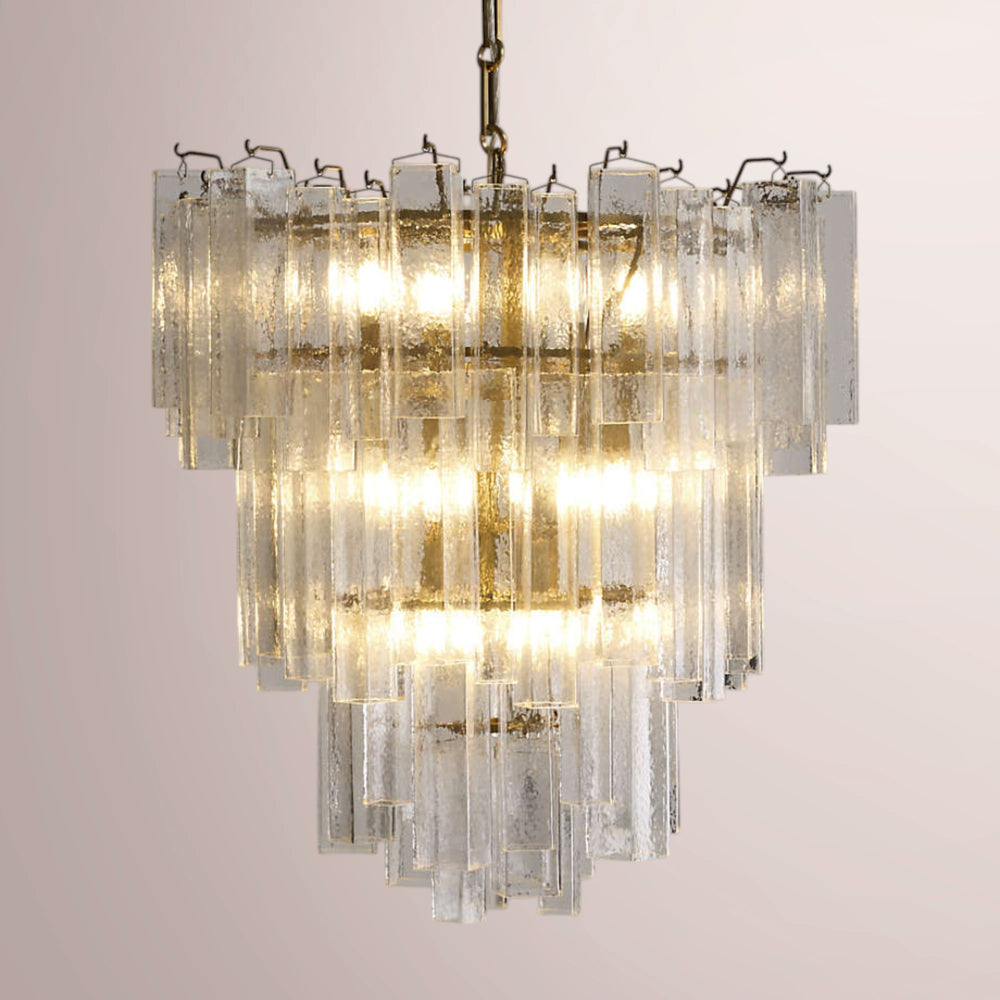 Lucera Tiered Glass Chandelier