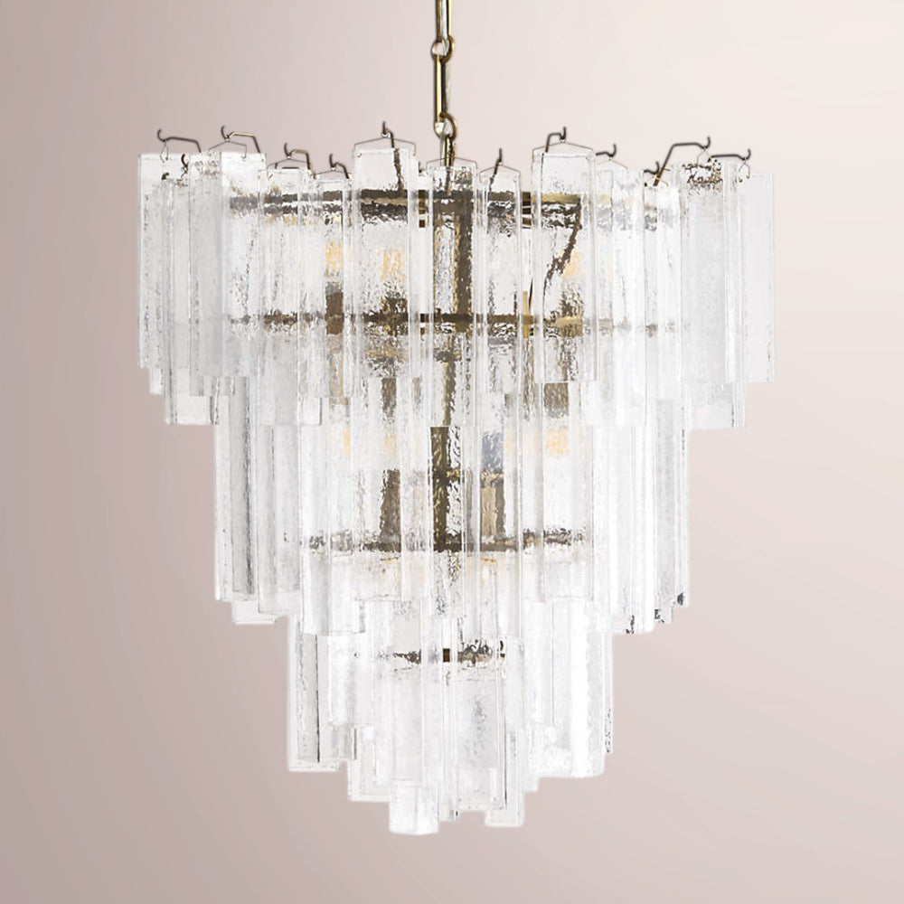 Lucera Tiered Glass Chandelier
