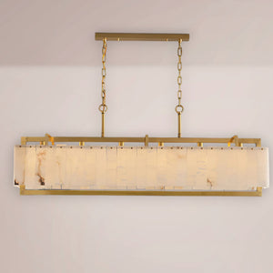 Quirex Panel Alabaster Linear Chandelier
