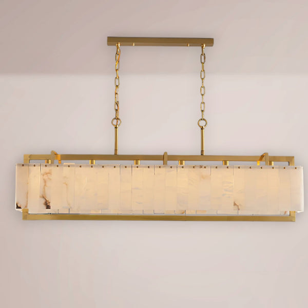Quirex Panel Alabaster Linear Chandelier