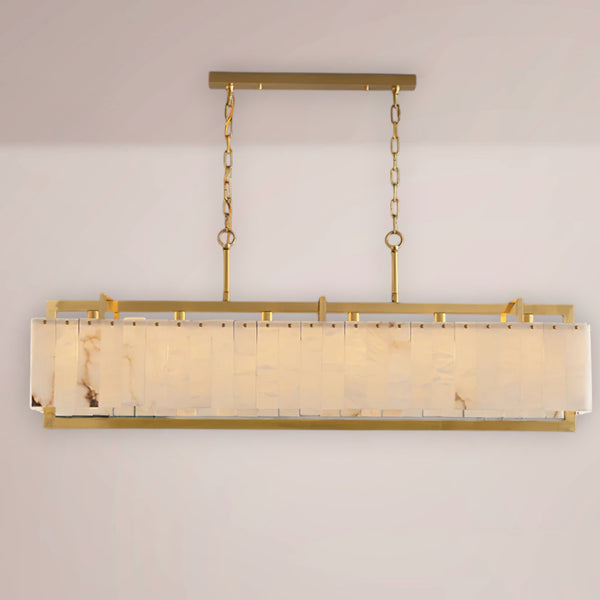 Quirex Panel Alabaster Linear Chandelier