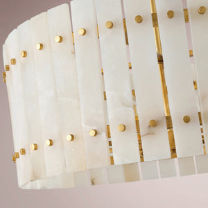 Velmont Alabaster Drum Chandelier