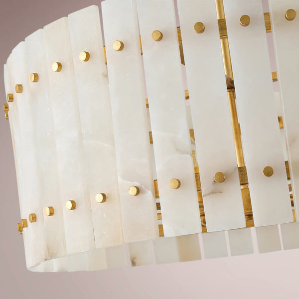 Velmont Alabaster Drum Chandelier