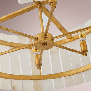 Velmont Alabaster Drum Chandelier