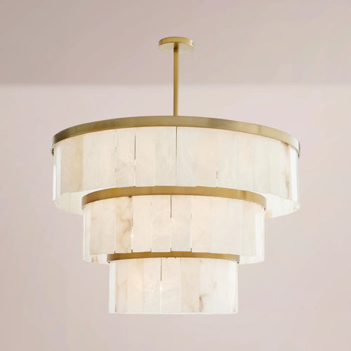 Wendham Alabaster 3 Tier Chandelier