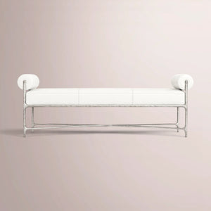 Calix Series Fabric Double-Bolster End-of-Bed Bench