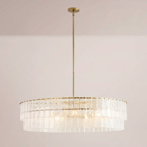 Cascina Cast Glass Round Chandelier