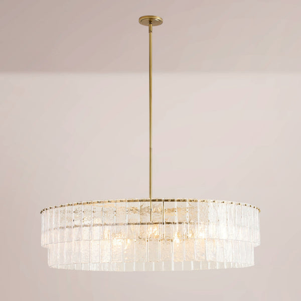 Cascina Cast Glass Round Chandelier