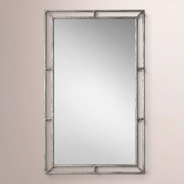 Calix Series Open Beveled Floor Mirror