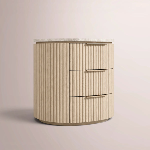 Solenne Emperador Closed Bedside Table