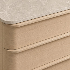 Linee Emperador Closed Nightstand