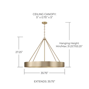 Arden Drum Chandelier
