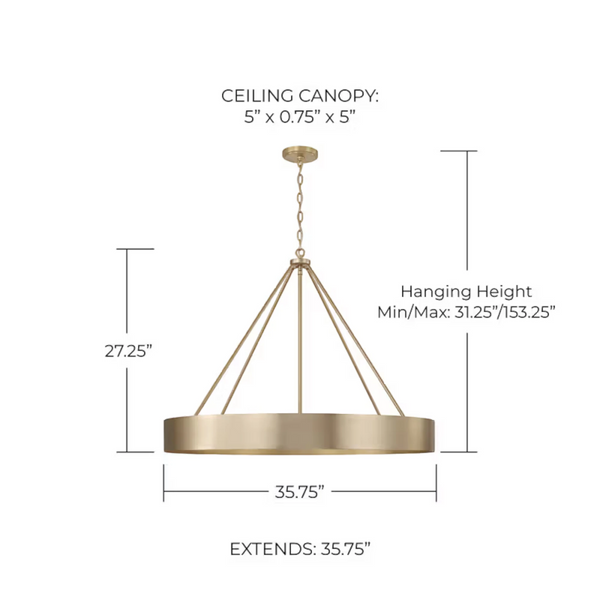 Arden Drum Chandelier