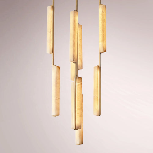 Aulubon Alabaster Round Chandelier