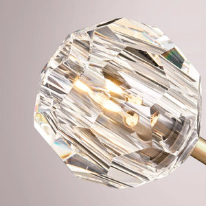 Multiaspect Cristal Clear Glass Grand Double Sconce