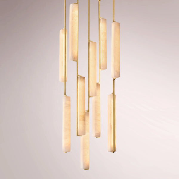 Aulubon Alabaster Round Chandelier