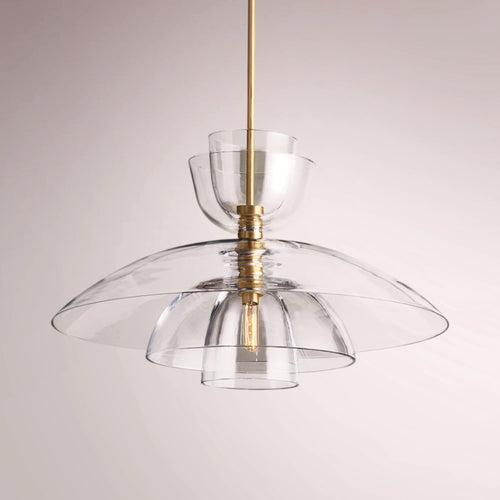 Blon Clear Glass Cloche Grand Pendant