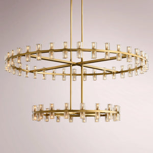 Arkachon LED Round Two-Tier Chandelier