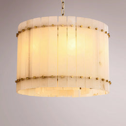 San Frank Alabaster Round Chandelier