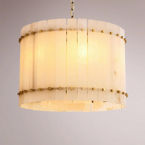 San Frank Alabaster Round Chandelier