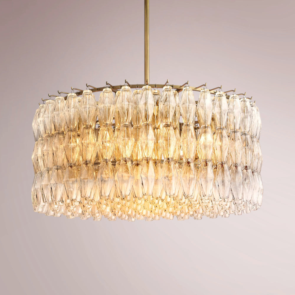 Chiaha Clear Glass Round Chandelier