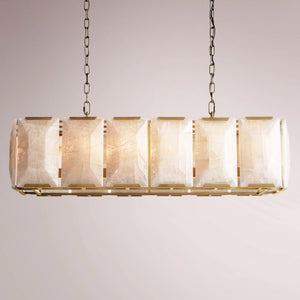 Barlow Calcite Rectangular Chandelier