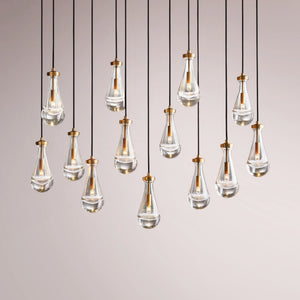 Water Drop Rectangular Chandelier