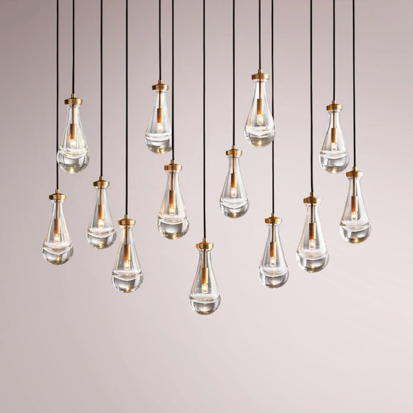 Water Drop Rectangular Chandelier