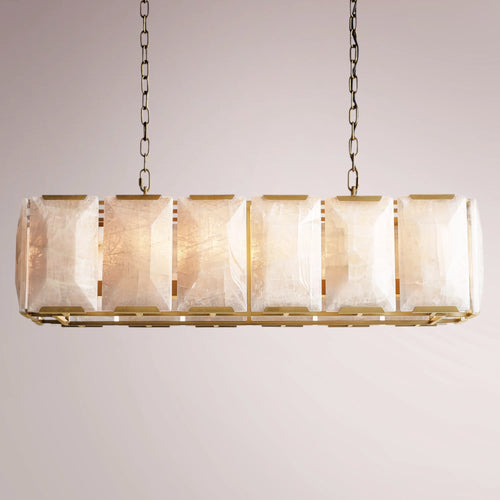 Barlow Calcite Rectangular Chandelier