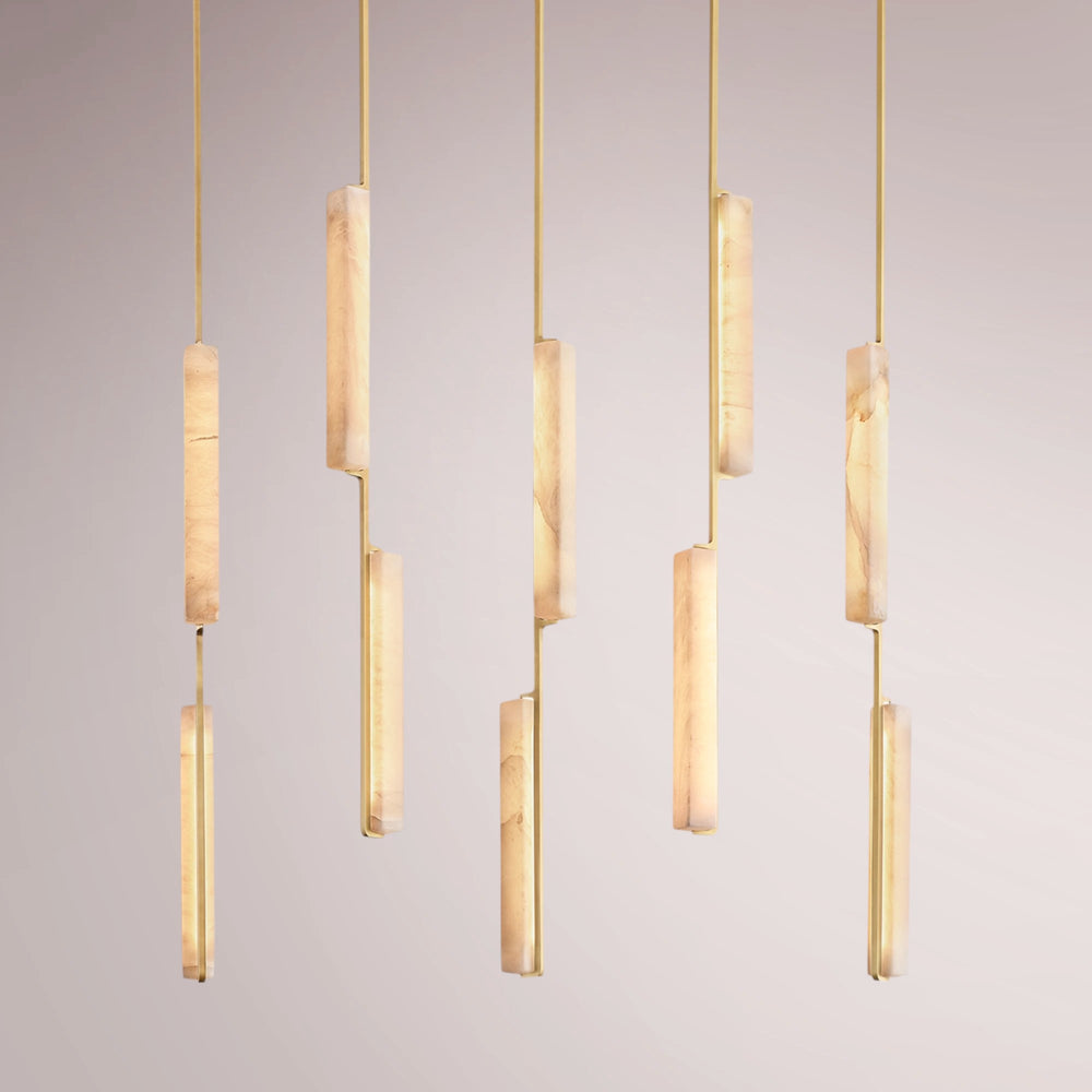Aulubon Alabaster Linear Chandelier