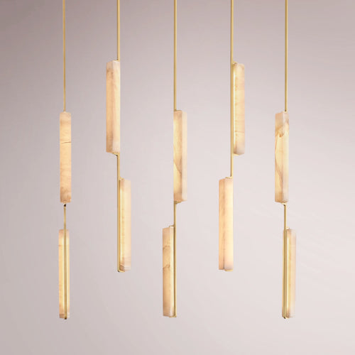 Aulubon Alabaster Linear Chandelier