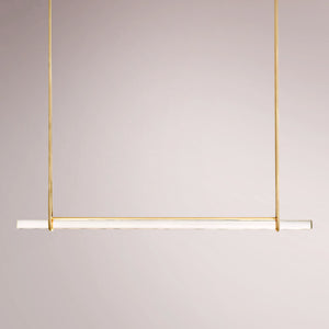 Aulubon Crystal Single Bar Linear Chandelier