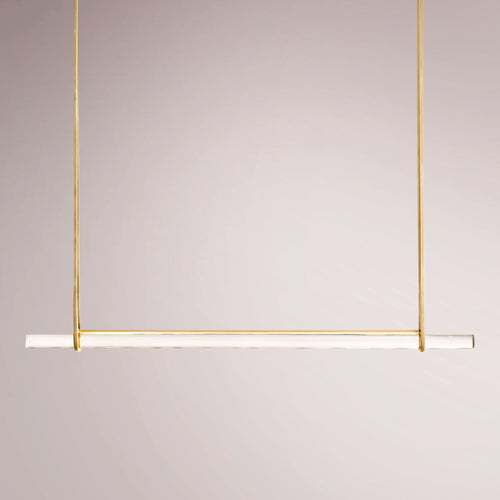 Aulubon Crystal Single Bar Linear Chandelier
