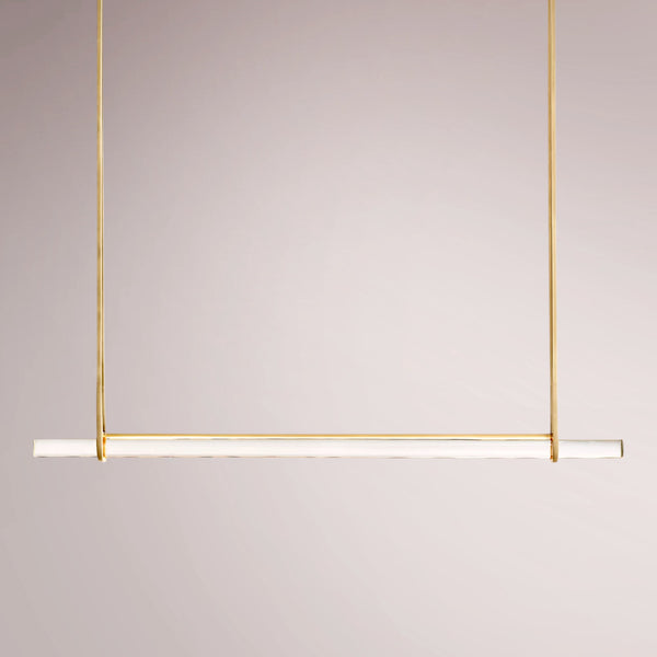 Aulubon Crystal Single Bar Linear Chandelier