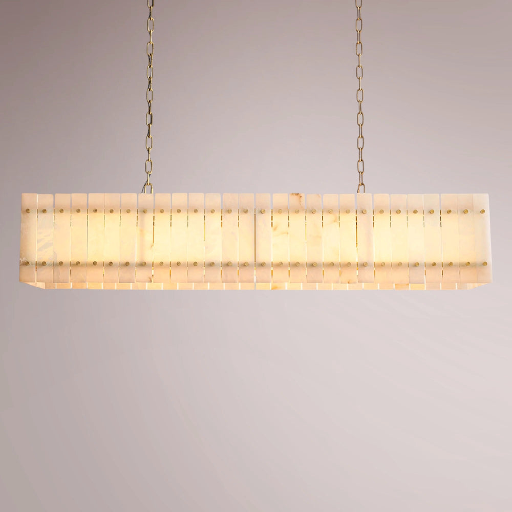 San Frank Alabaster Linear Chandelier
