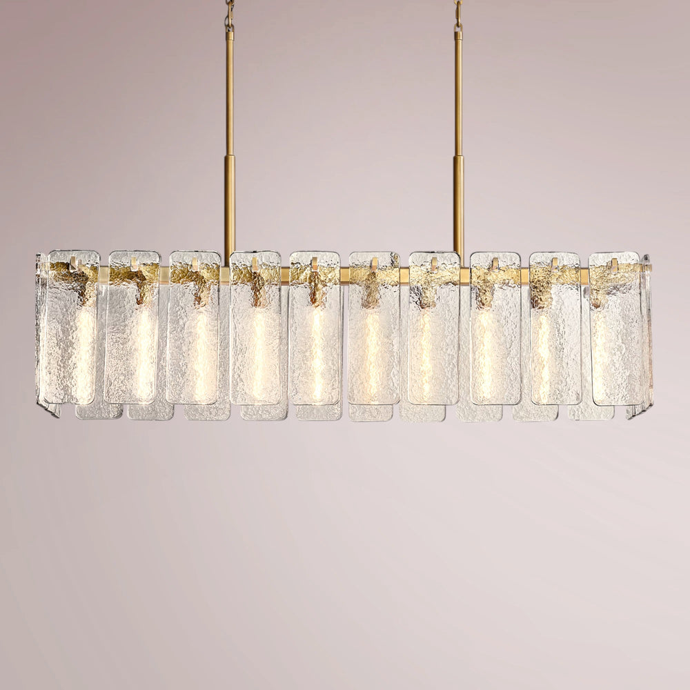 Kalamette Glass Rectangular Chandelier