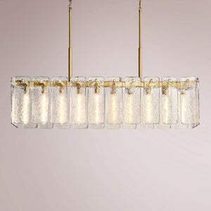 Kalamette Glass Rectangular Chandelier