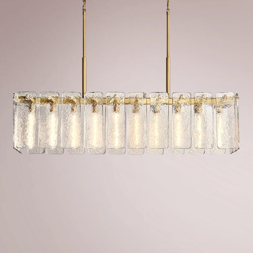 Kalamette Glass Rectangular Chandelier