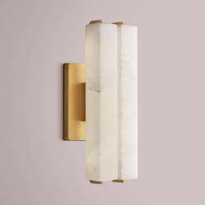 Aulubon Alabaster Double Sconce