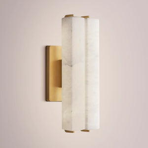 Aulubon Alabaster Double Sconce