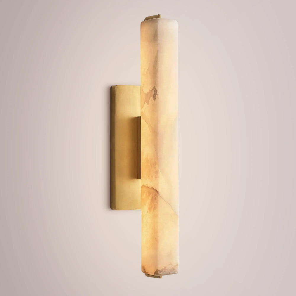 Aulubon Alabaster Single Sconce