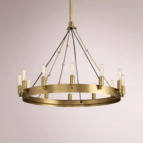 Cemino Vintage Filament Round Chandelier
