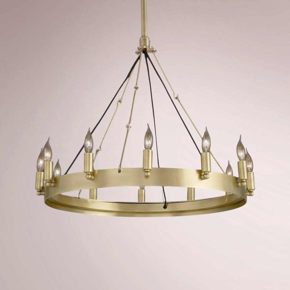 Cemino Vintage Candelabra Round Chandelier