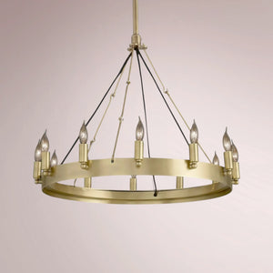 Cemino Vintage Candelabra Round Chandelier
