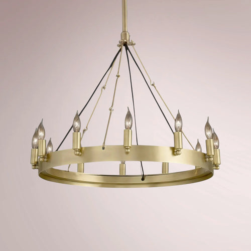 Cemino Vintage Candelabra Round Chandelier