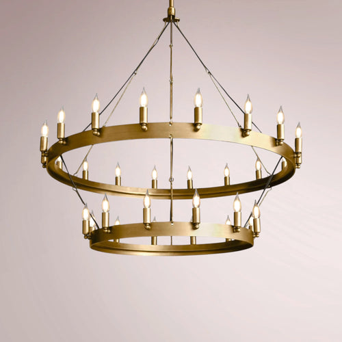 Cemino Vintage Candelabra Two-Tier Chandelier