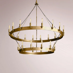 Cemino Vintage Filament Two-Tier Chandelier